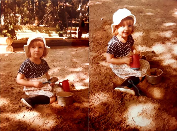 Johanna mietteliaana hiekkalaatikolla Joku Johanna Wahlbeck